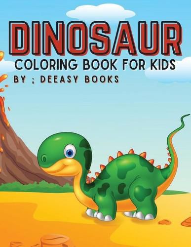 Cover image for Dinosaur Coloring Book For Kids