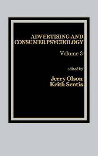 Cover image for Advertising and Consumer Psychology: Volume 3