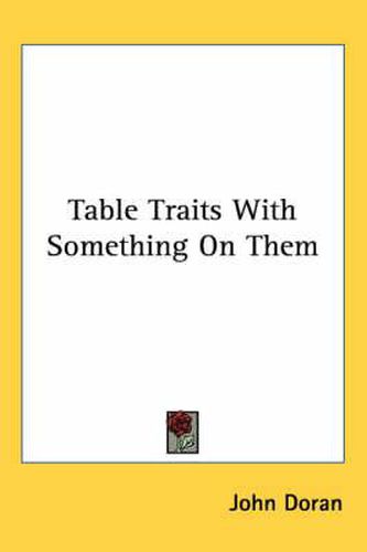 Cover image for Table Traits with Something on Them
