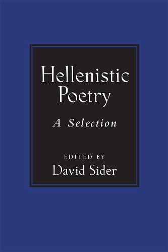 Cover image for Hellenistic Poetry: A Selection