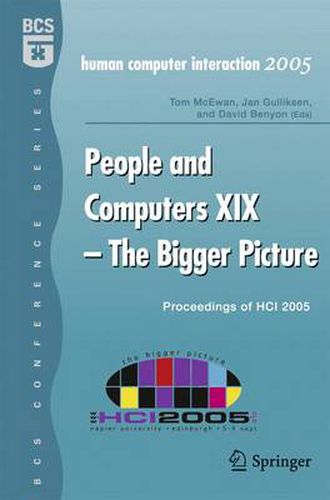 Cover image for People and Computers XIX - The Bigger Picture: Proceedings of HCI 2005