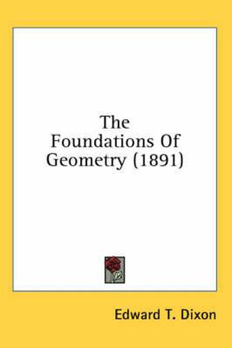 Cover image for The Foundations of Geometry (1891)