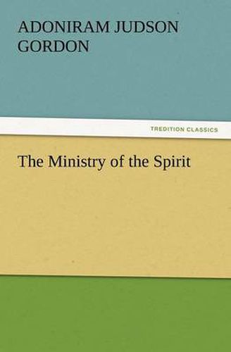 Cover image for The Ministry of the Spirit