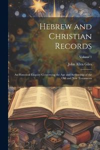 Cover image for Hebrew and Christian Records