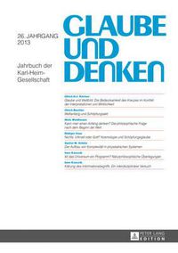 Cover image for Glaube Und Denken: Jahrbuch Der Karl-Heim-Gesellschaft- 26. Jahrgang 2013