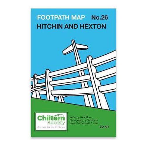 Cover image for Chiltern Society Footpath Map No. 26 Hitchin and Hexton