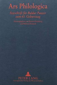 Cover image for Ars Philologica: Festschrift Fuer Baldur Panzer Zum 65. Geburtstag