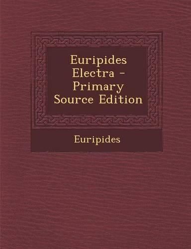 Cover image for Euripides Electra