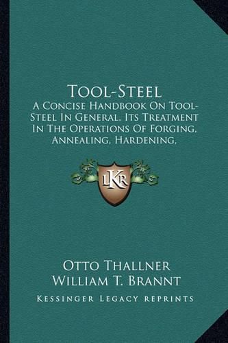 Cover image for Tool-Steel Tool-Steel