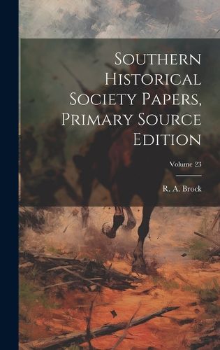 Cover image for Southern Historical Society Papers, Primary Source Edition; Volume 23