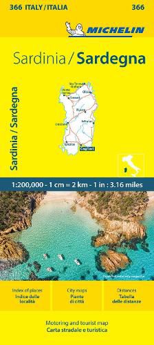 Sardinia - Michelin Local Map 366