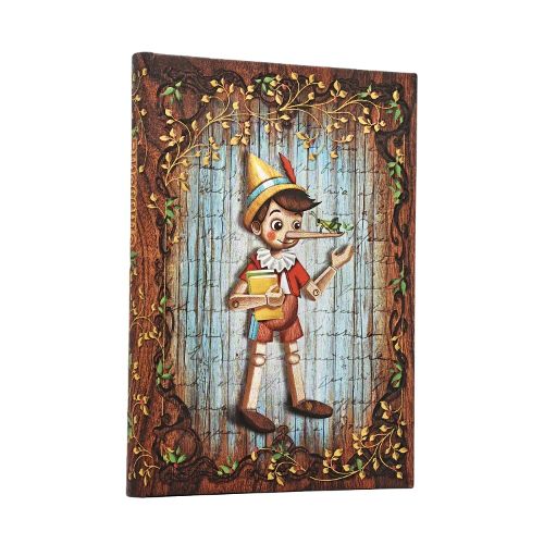 Cover image for Carlo Collodi, Pinocchio (Fairy Tale Collection) Midi Lined Hardcover Journal (Elastic Band Closure)