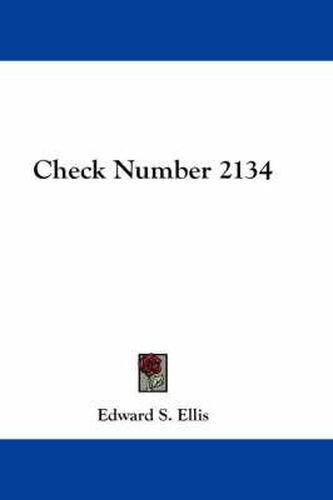 Cover image for Check Number 2134