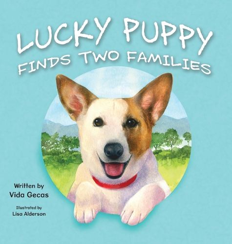 Cover image for Lucky Puppy Finds Two Families