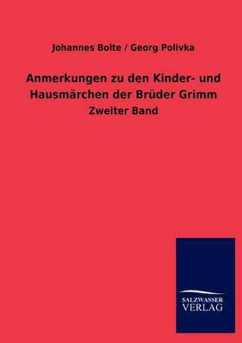 Cover image for Anmerkungen Zu Den Kinder- Und Hausm Rchen Der Br Der Grimm