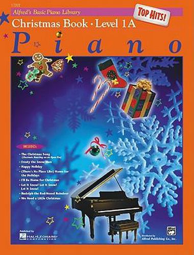 Cover image for Alfred's Basic Piano Library Top Hits Christmas 1A