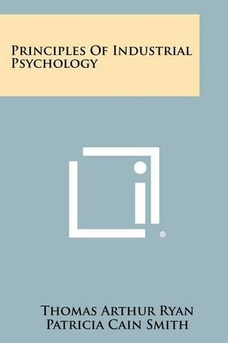 Cover image for Principles of Industrial Psychology