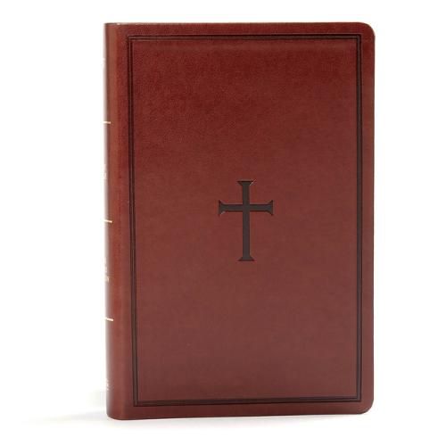 Cover image for KJV Large Print Personal Size Reference Bible, Brown Leathertouch