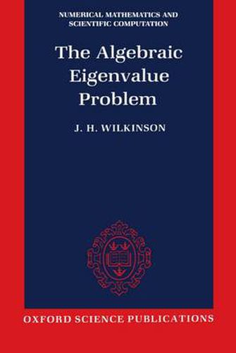 Cover image for The Algebraic Eigenvalue Problem