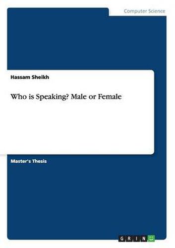 Cover image for Who is Speaking? Male or Female