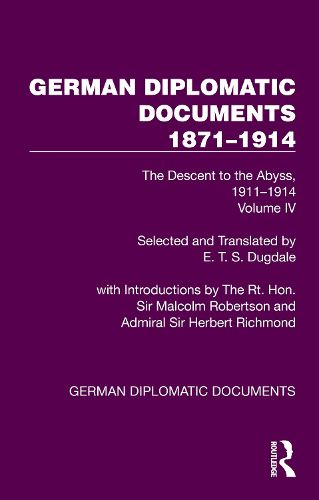 Cover image for German Diplomatic Documents 1871-1914 Volume 4