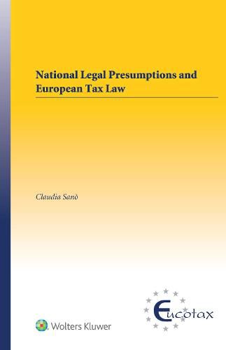 Cover image for National Legal Presumptions and European Tax Law