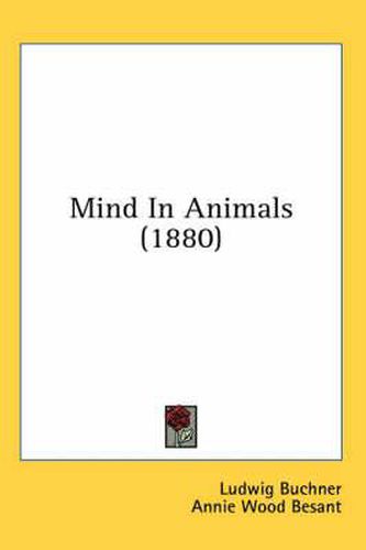 Cover image for Mind in Animals (1880)