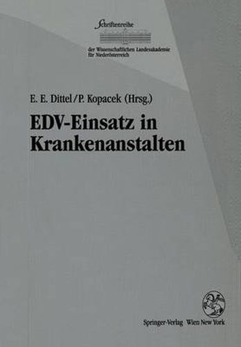 Cover image for Edv-Einsatz in Krankenanstalten