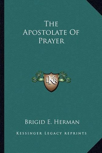 Cover image for The Apostolate of Prayer