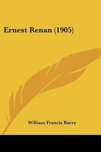 Cover image for Ernest Renan (1905)