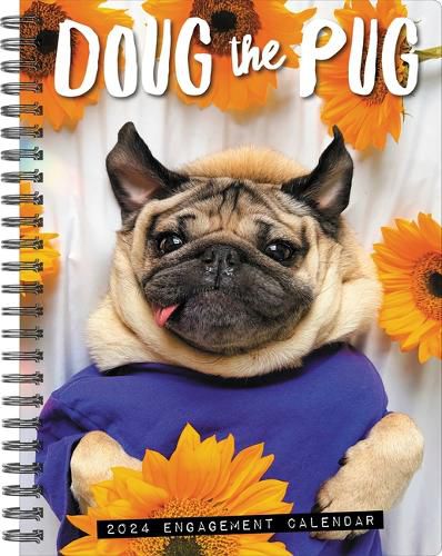 Doug the Pug 2025 6.5 X 8.5 Engagement Calendar