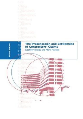 Cover image for The Presentation and Settlement of Contractors' Claims - E2