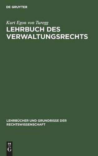 Cover image for Lehrbuch Des Verwaltungsrechts