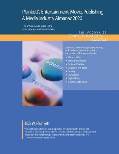 Cover image for Plunkett's Entertainment, Movie, Publishing & Media Industry Almanac 2020