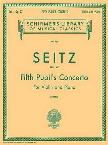 Cover image for Pupil's Concerto No. 5 in D, Op. 22