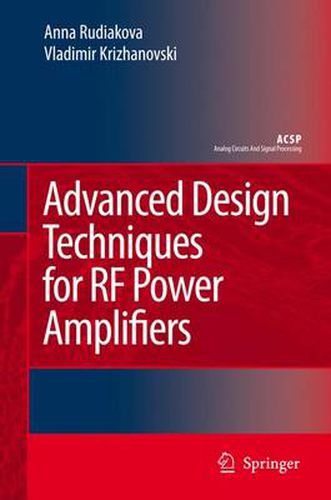 Cover image for Advanced Design Techniques for RF Power Amplifiers