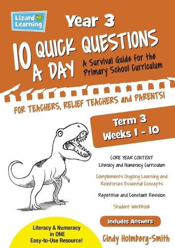 Cover image for 10 Quick Questions A Day Year 3 Term 3