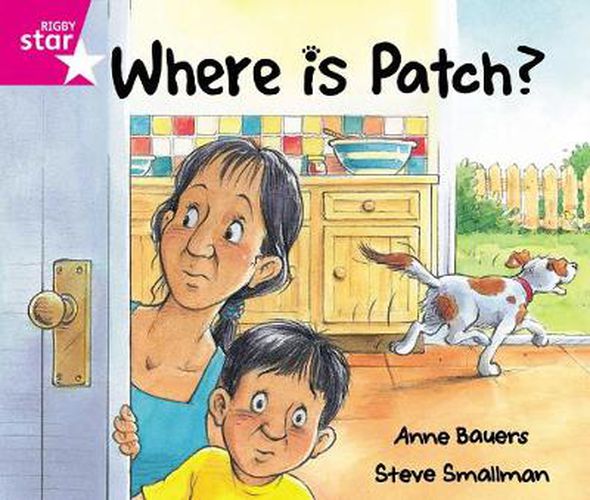 Cover image for Rigby Star Guided Reception: Pink Level: Where's Patch? Pupil Book (single)