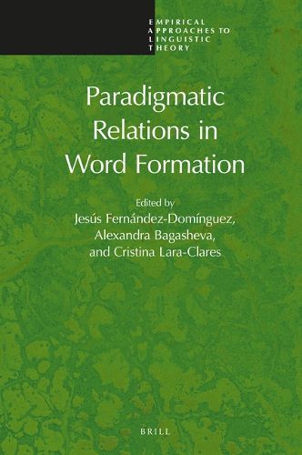 Cover image for Paradigmatic Relations in Word Formation