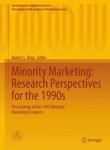 Cover image for Minority Marketing: Research Perspectives for the 1990s: Proceedings of the 1993 Minority Marketing Congress