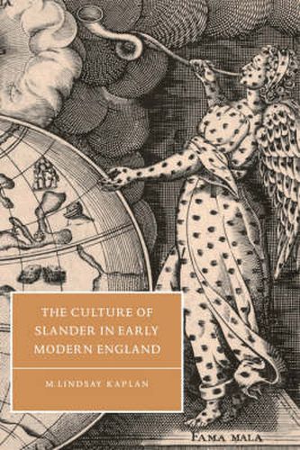 Cover image for The Culture of Slander in Early Modern England