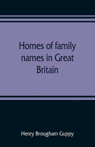 Homes of family names in Great Britain