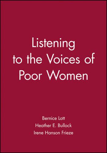 Cover image for Listening to the Voices of Poor Women