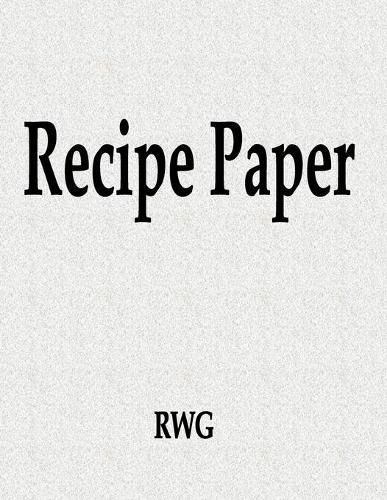 Cover image for Recipe Paper