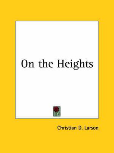 Cover image for On the Heights (1908)