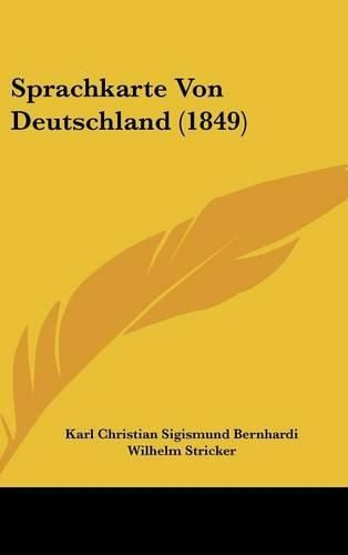 Sprachkarte Von Deutschland (1849)