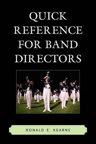 Cover image for Quick Reference for Band Directors