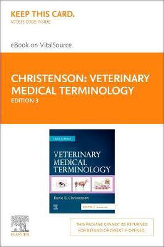 Cover image for Veterinary Medical Terminology - Elsevier eBook on Vitalsource (Retail Access Card)