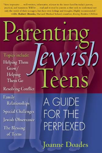 Cover image for Parenting Jewish Teens: A Guide for the Perplexed