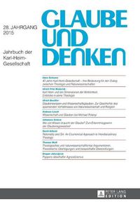 Cover image for Glaube Und Denken: Jahrbuch Der Karl-Heim-Gesellschaft